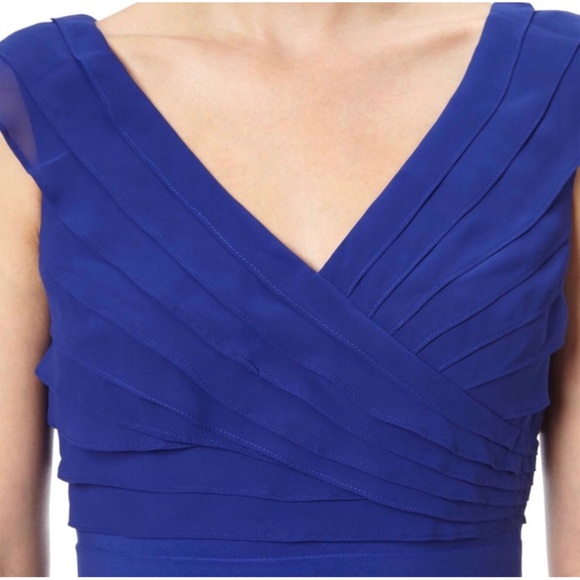 ADRIANNA PAPELL Sapphire Sheath Cocktail Dress! - Picture 4 of 4